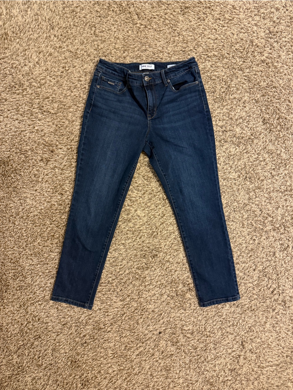 Nine West Dark Indigo Ankle Jeans